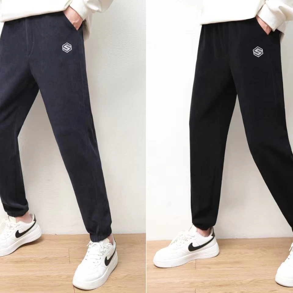 男卫裤潮流时尚休闲百搭秋冬情侣外穿宽松秋季弹力男士休闲裤加厚