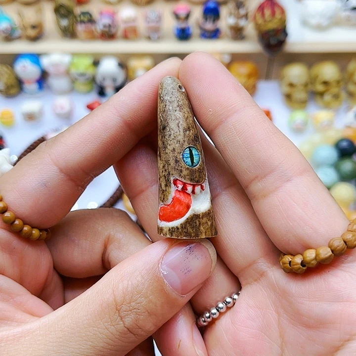 香榧木根付雕刻配饰