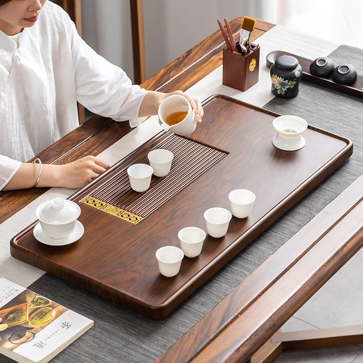 茶盘实木家用小茶台电木新款干泡托盘办公室桌面专用功夫茶具茶海