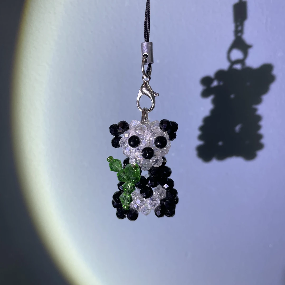 编织小熊猫绳挂玩偶XXM