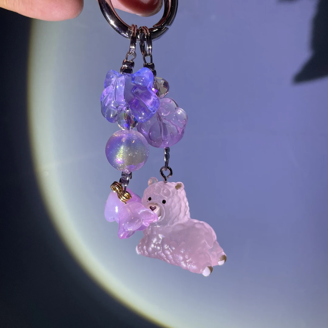 夜光羊驼手机坠D154