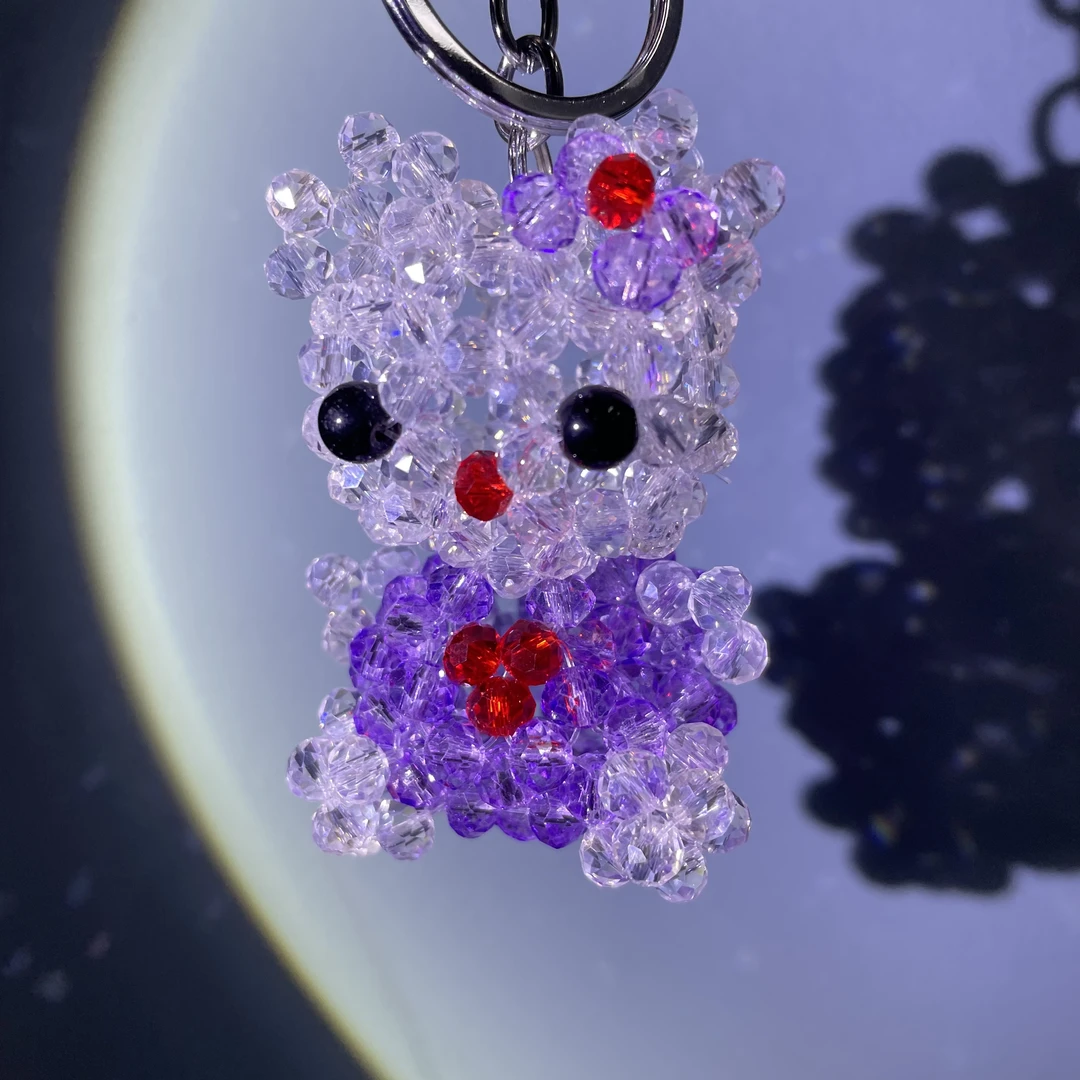 编织凯蒂猫扣挂件玩偶A640