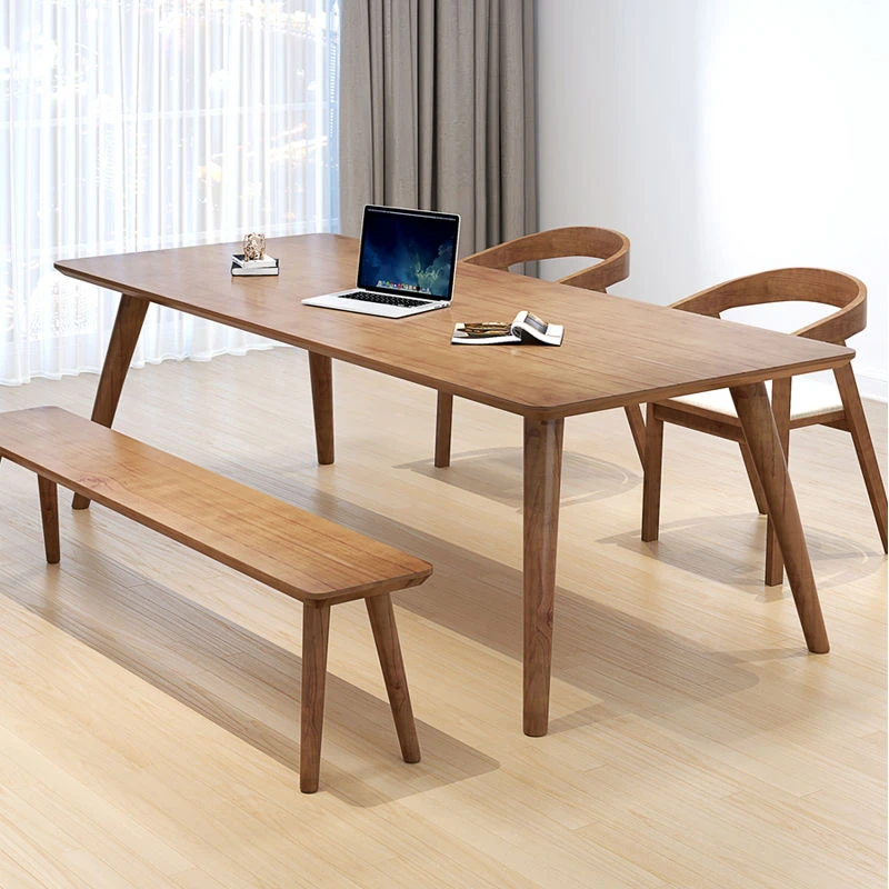 【小扬哥推荐】北欧全实木大长书桌简约家用办公电脑桌客厅学习桌