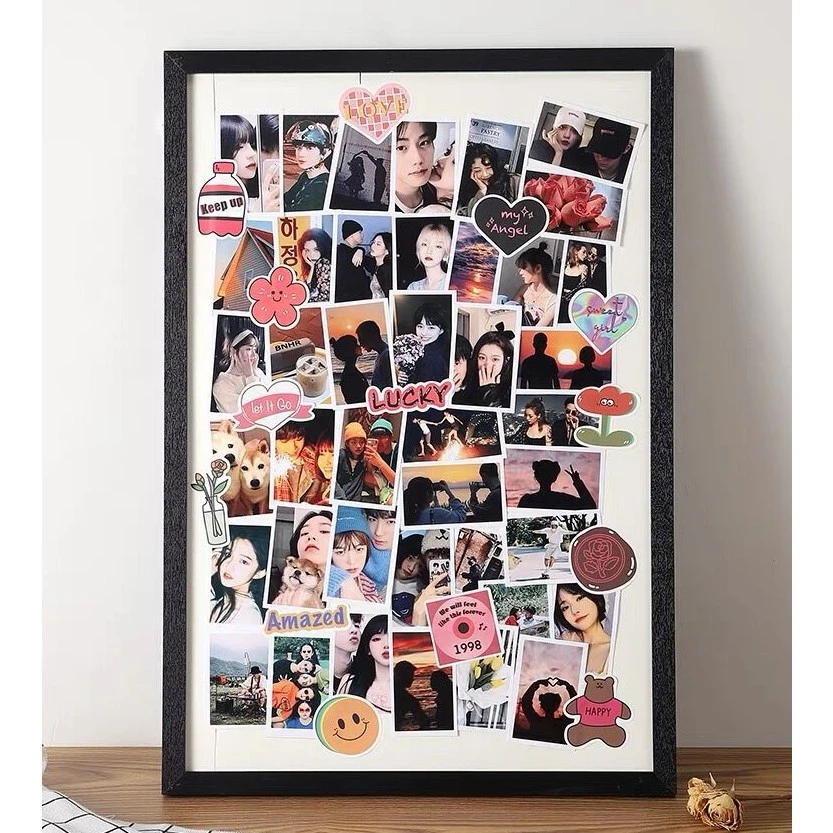 拍立得相框情侣照片打印diy定制大拼图手工纪念相册挂墙生日礼物