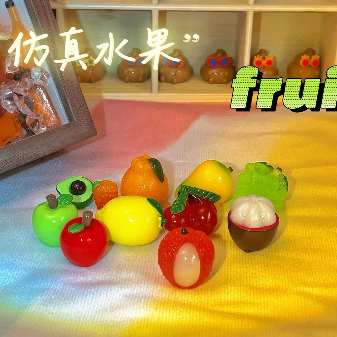 【直播装】仿真水果毫升链接纯手工树脂diy小摆件