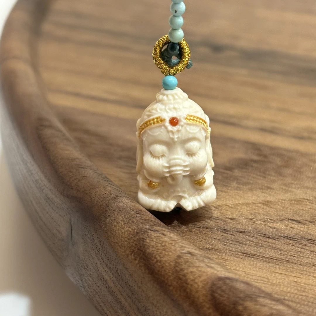 非金属木质吊坠 小璐仙仙度母宝宝手工编织吊坠