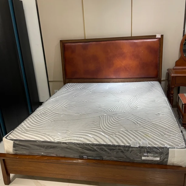 全实木 白蜡木 202 1.8米床 1890*2110*1380