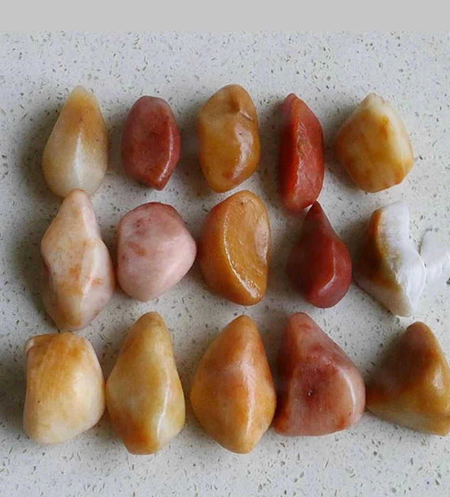 戈壁彩石黄腊石盆景石装饰摆件（一物一拍，以直播间为主发货）