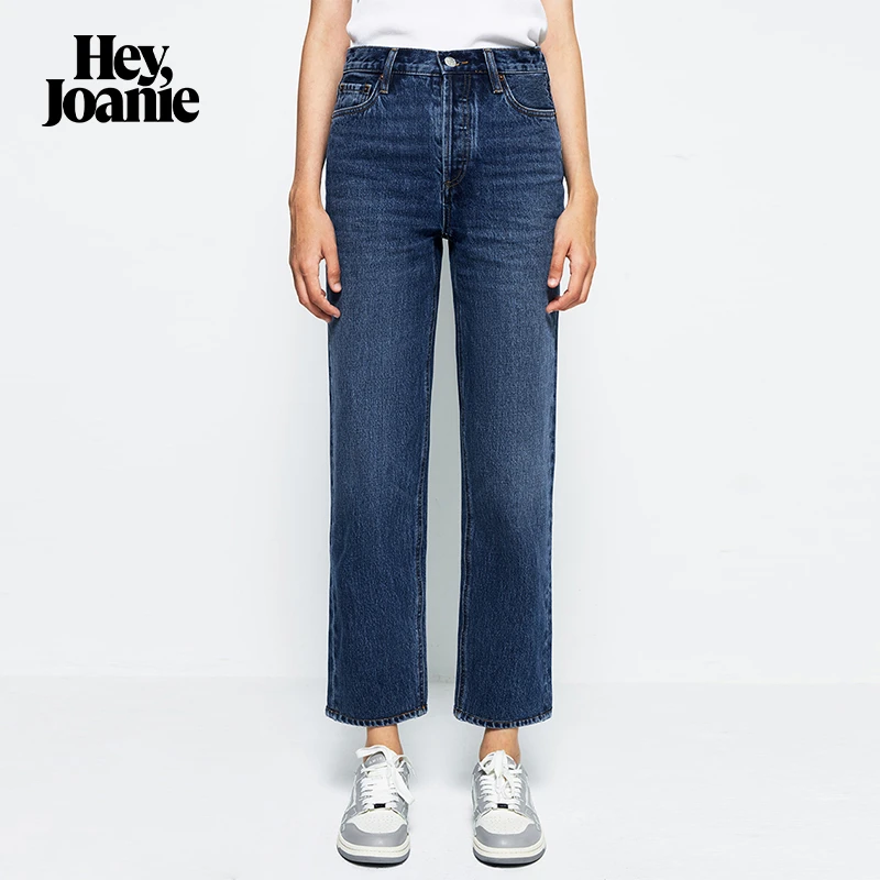 Hey Joanie HJ160曼哈顿直筒烟管九分牛仔裤女新款