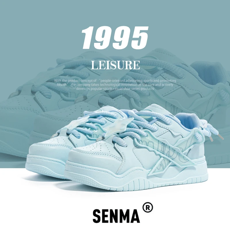 SENMA/森马品牌2025新款女鞋小众学生时尚ins厚底百搭爆款低帮鞋