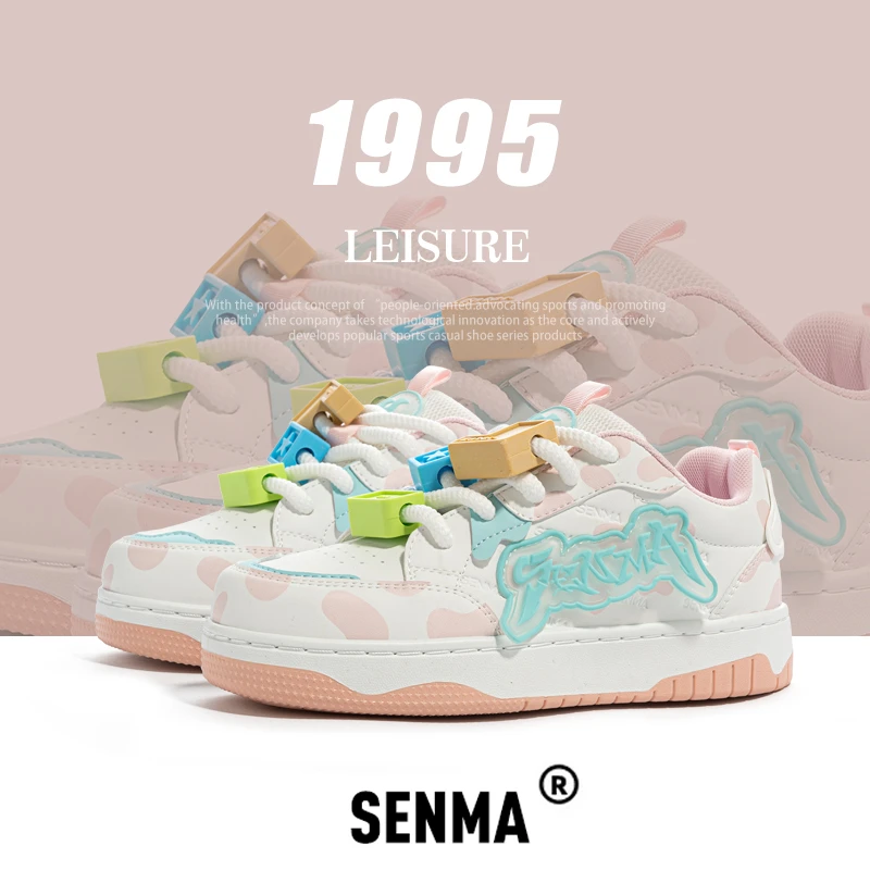 SENMA/森马国潮女鞋小众复古流潮ol鞋子ins爆款潮鞋低帮潮流百搭
