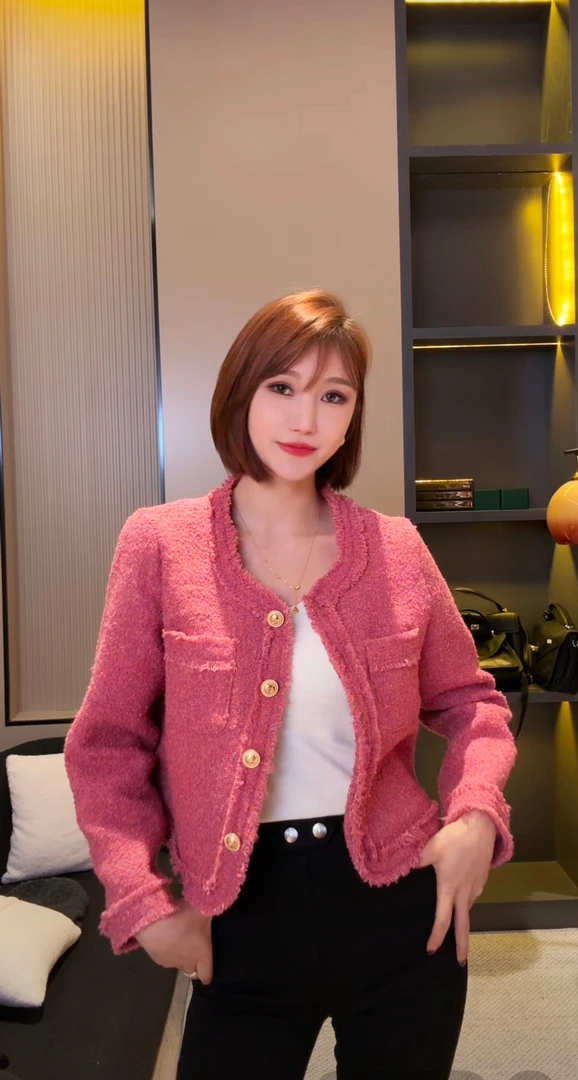 时尚气质潮流小香风外套1061