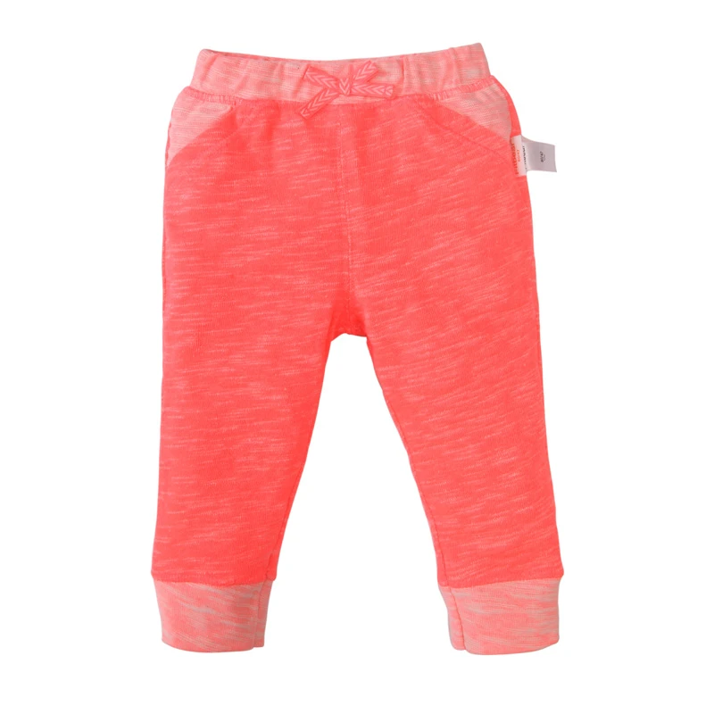 特价断码外版美版粉色白色混纺A类女宝宝秋季裤子加大柔软直筒裤