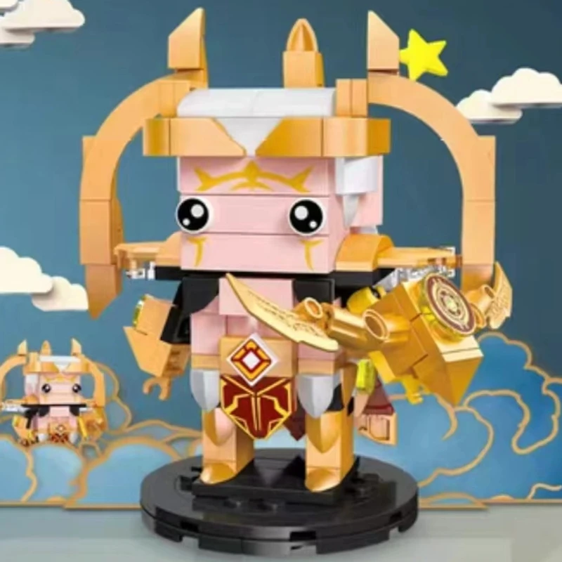 后裔王者的荣耀积木新品玩具小颗粒DIY拼装Q版公仔积木87200