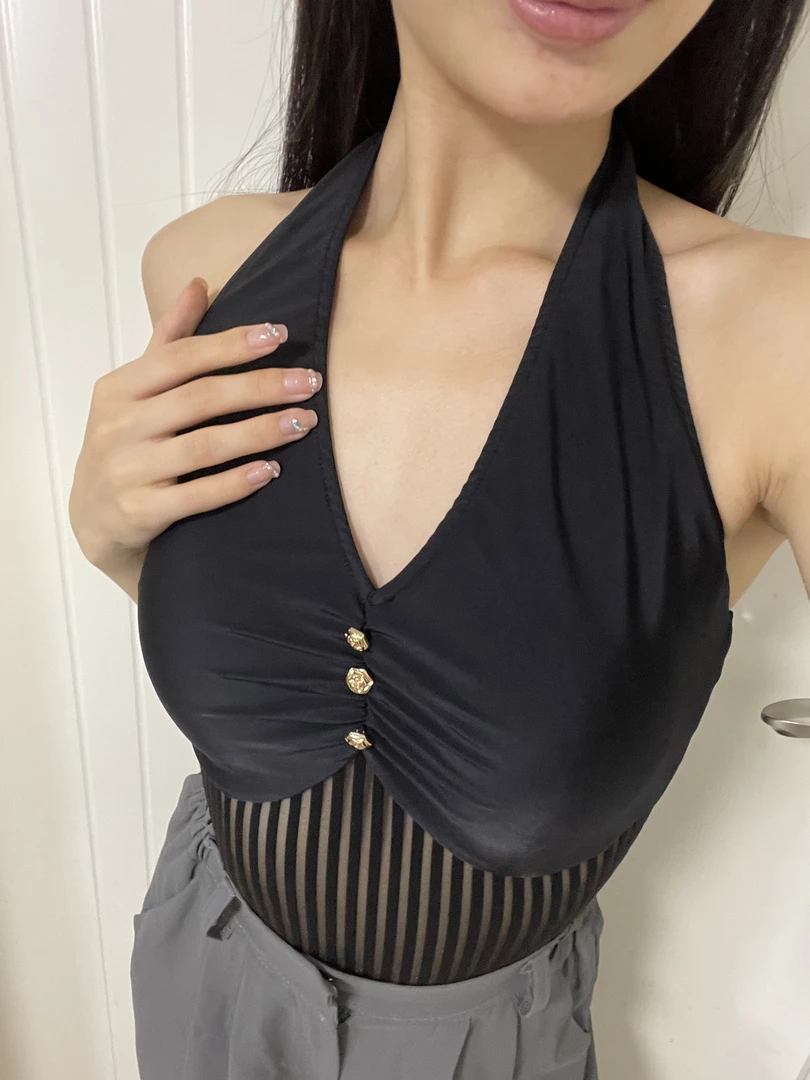 RU玻璃条金属扣挂脖吊带