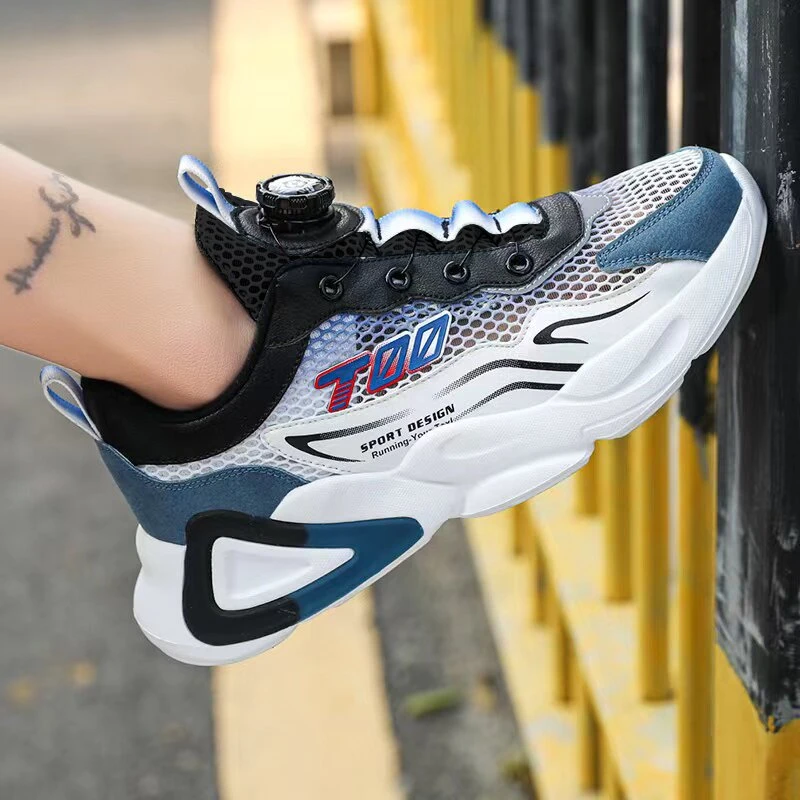 男童春秋夏季单双网面透气大童跑步运动鞋百搭青少年男士35-44码