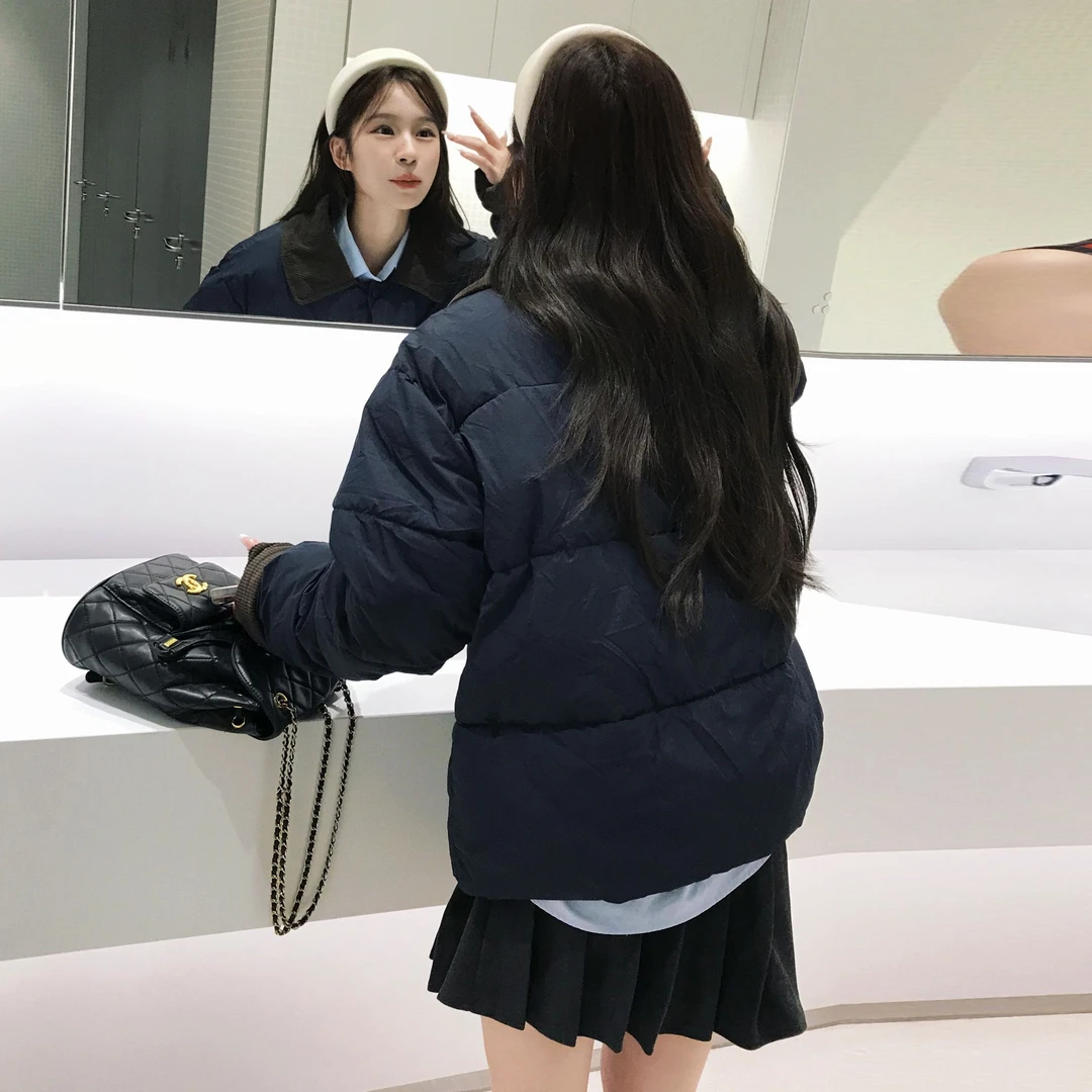 2024年新款冬季短款设计感棉袄韩系小个子超好看棉衣棉服女外套潮