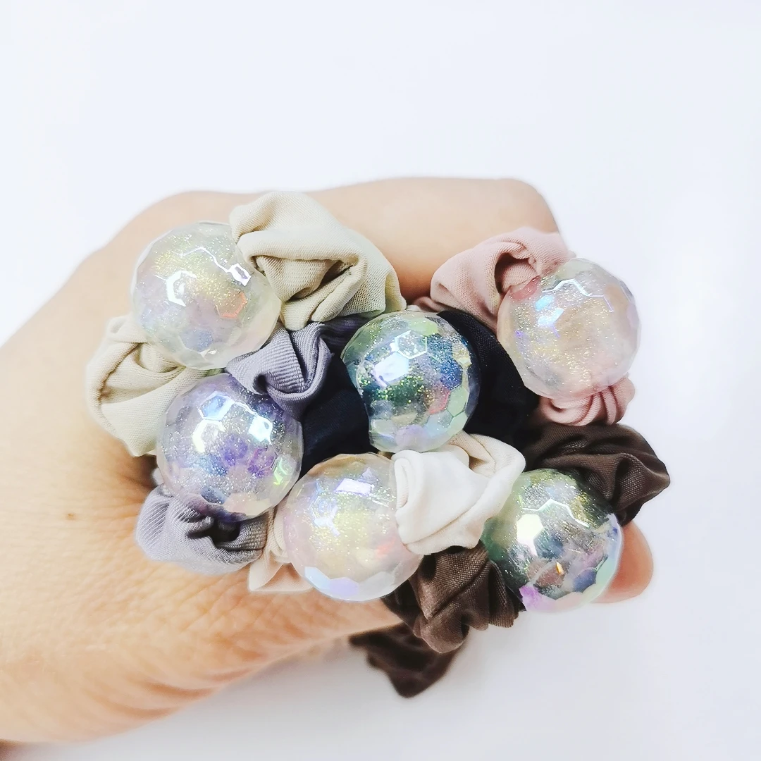 高弹面膜皮筋星空网红款时尚气质发圈简约百搭韩版头绳小清新发饰