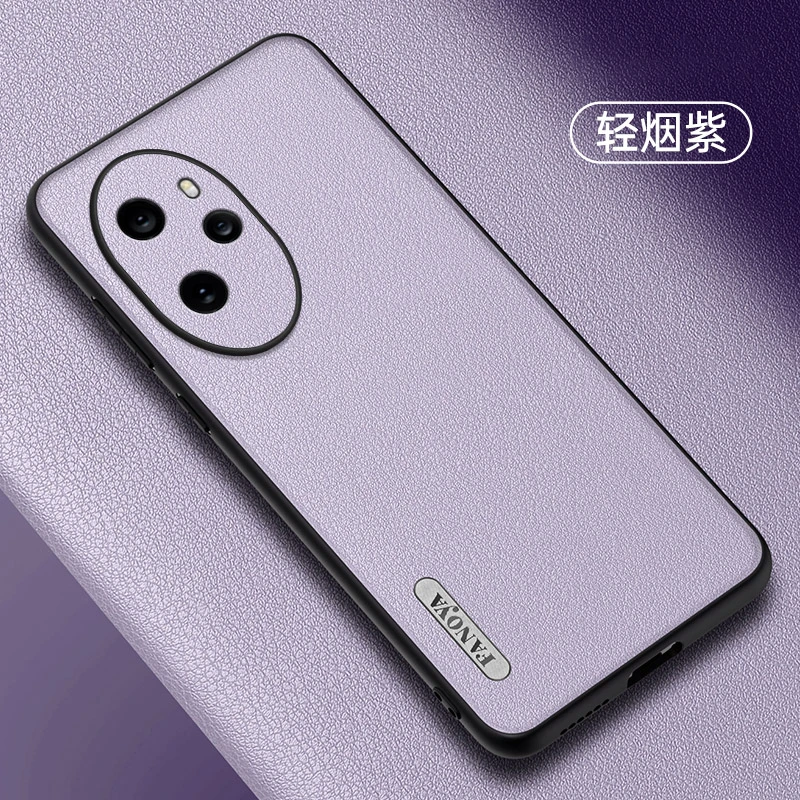 荣耀100手机壳荣耀100pro新款镜头全包植鞣皮防摔超薄高档