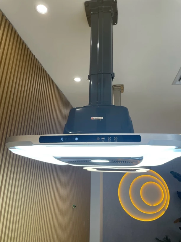 棋牌室吸烟神器空气净化器除烟去烟味打麻将专用灯排烟吸烟人群