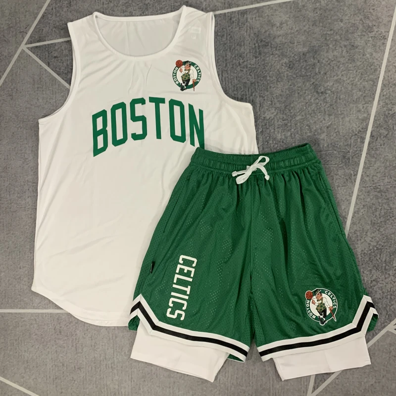 凯尔特人0号塔图姆球衣11号欧文篮球服套装训练服速干美式背心男
