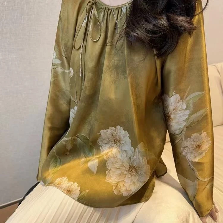 【本月特价】茶色烟雨新中式上衣-KDN0272