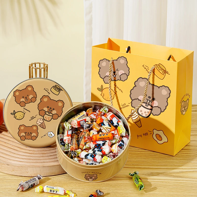 大白兔奶糖300g礼盒装混合口味怀旧休闲零食送女生情人节礼物