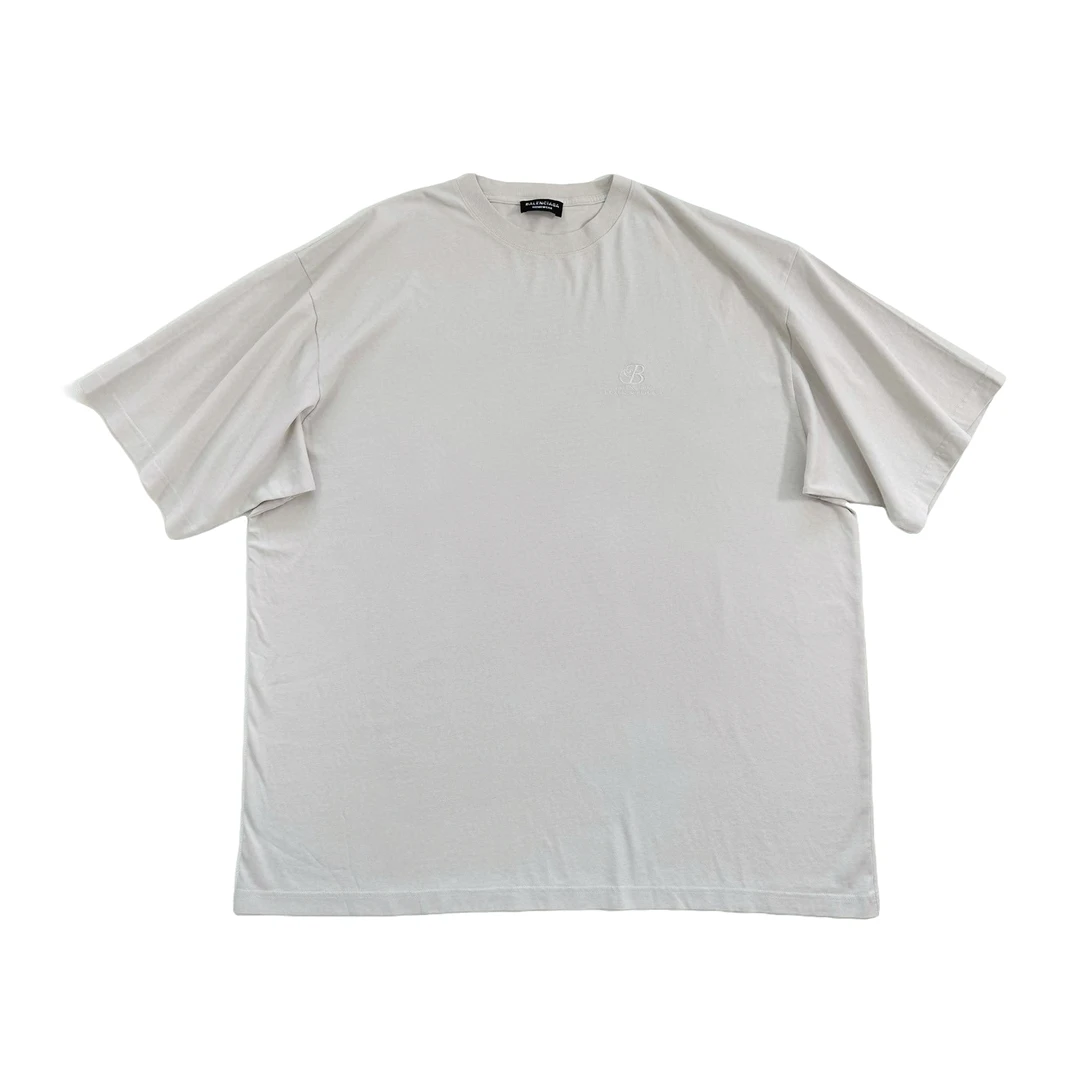 全新未使用 Balenciaga/巴黎世家 巴黎世家 男女字母刺绣短袖T恤