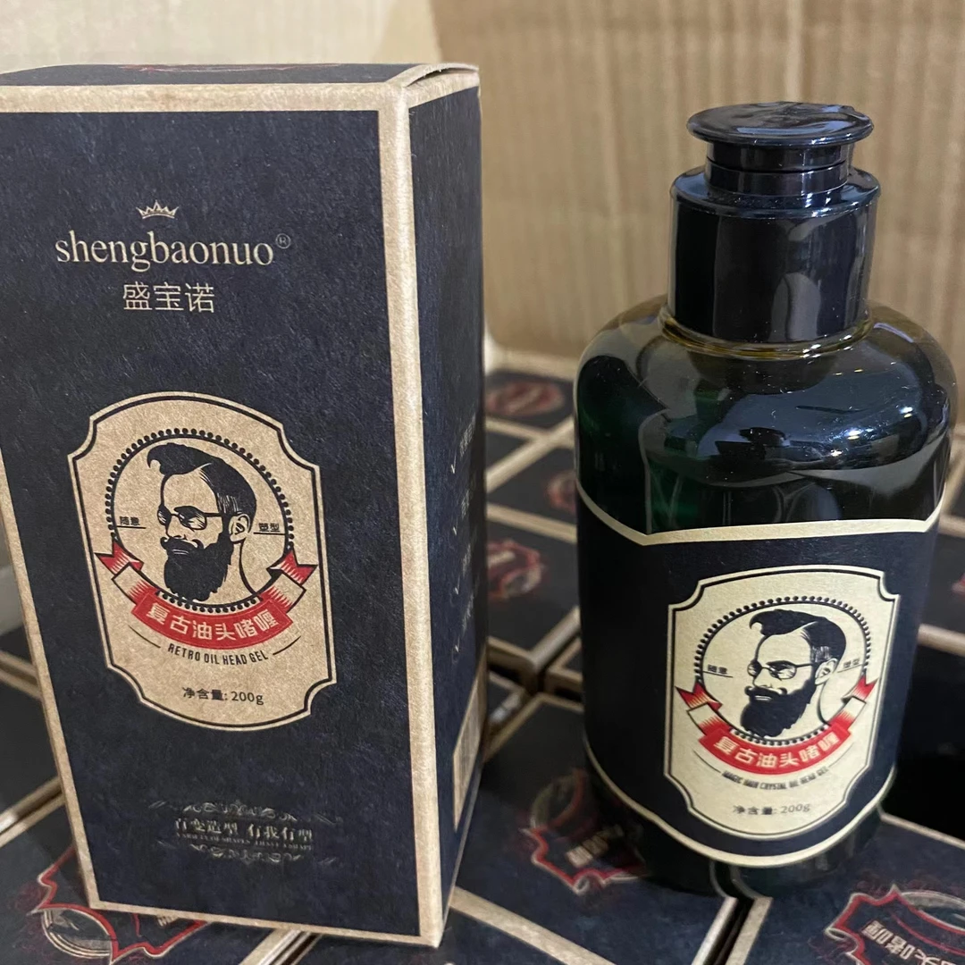 盛宝诺男士大背头发蓬松造型复古油头啫喱膏理发店专用强劲啫喱膏