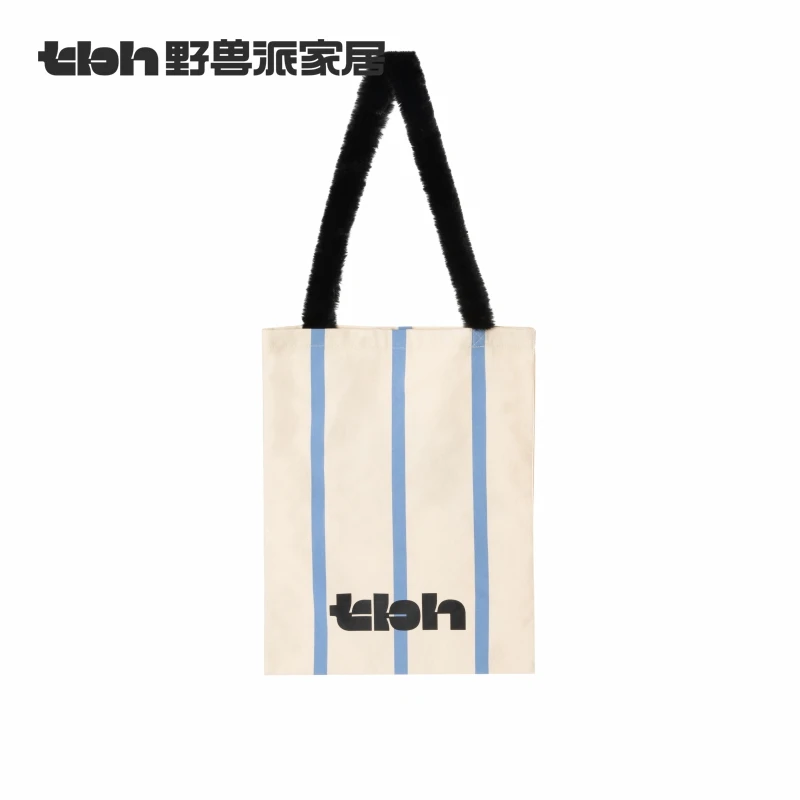 tbh野兽派家居都市野兽黑豹帆布袋夏季单肩手提包收纳袋子购物袋