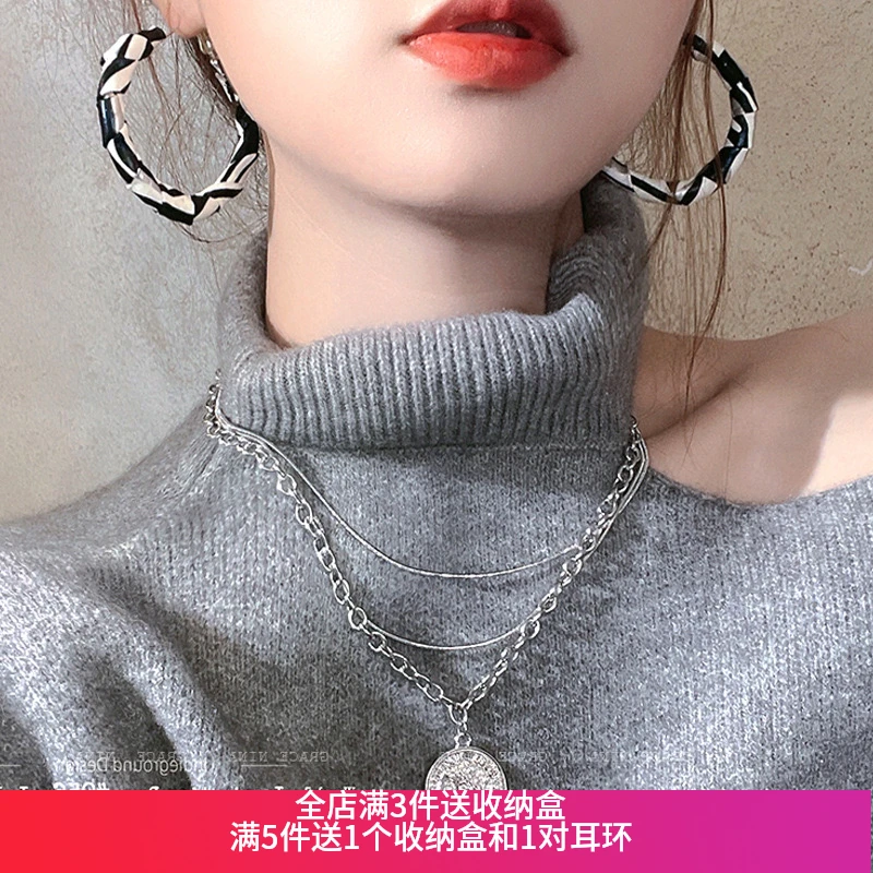 非金属耳饰 气质耳扣耳圈时尚欧美个性法式夸张法式经典耳环464号