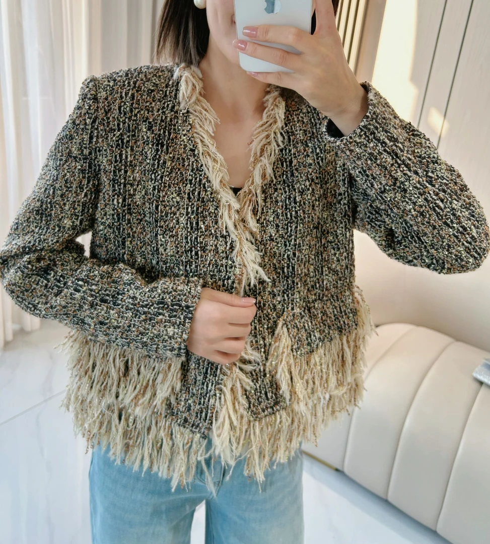 【小婷】MSSY美舒尚衣，女装开衫小香风气质时尚编织秋冬上衣60039