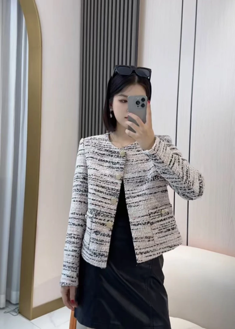 MSSY美舒尚衣新款小香风气质轻奢短款时尚休闲百搭60017