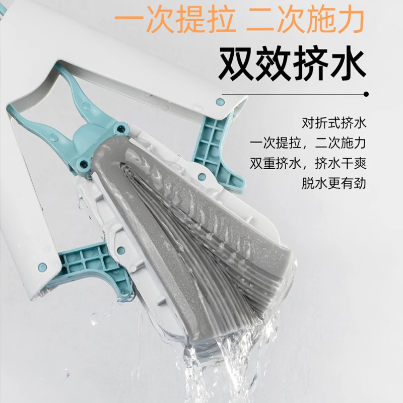 ubay海绵拖把家用大号胶棉头吸水一拖净懒人免手洗干湿迷你小拖把