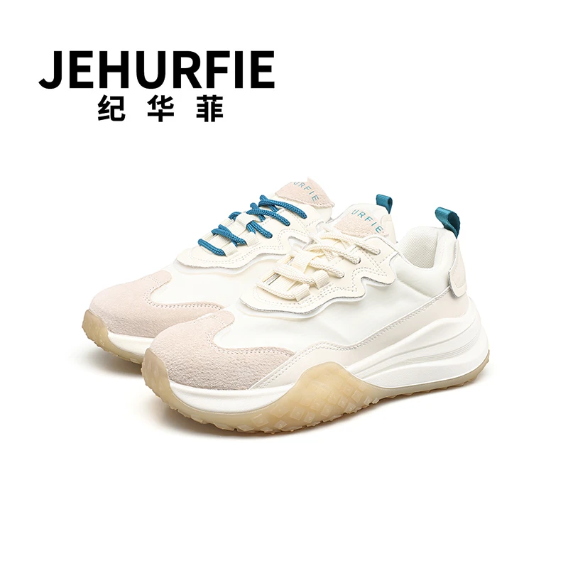 JEHURFIE/纪华菲春季新款百搭运动休闲鞋女透气情侣老爹鞋AB22909