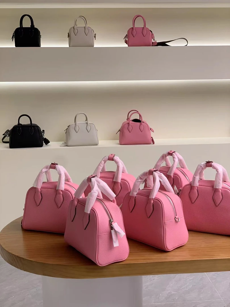 山与禾「进店必选」手工波士顿高级单肩斜挎包SH9060