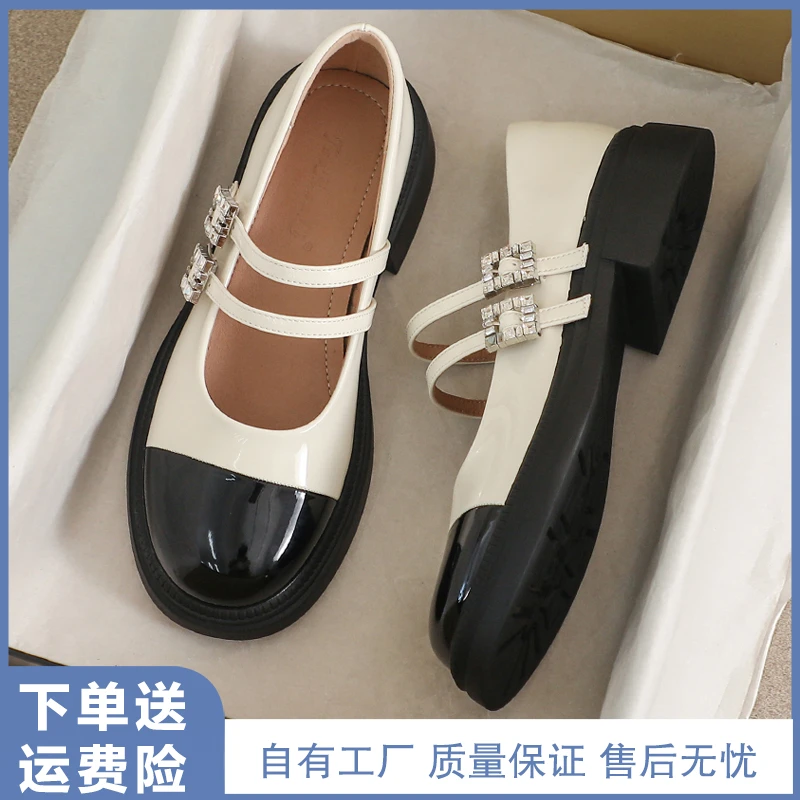 玛丽珍女鞋2025新款春夏季英伦风法式大码41配裙子厚底小皮鞋