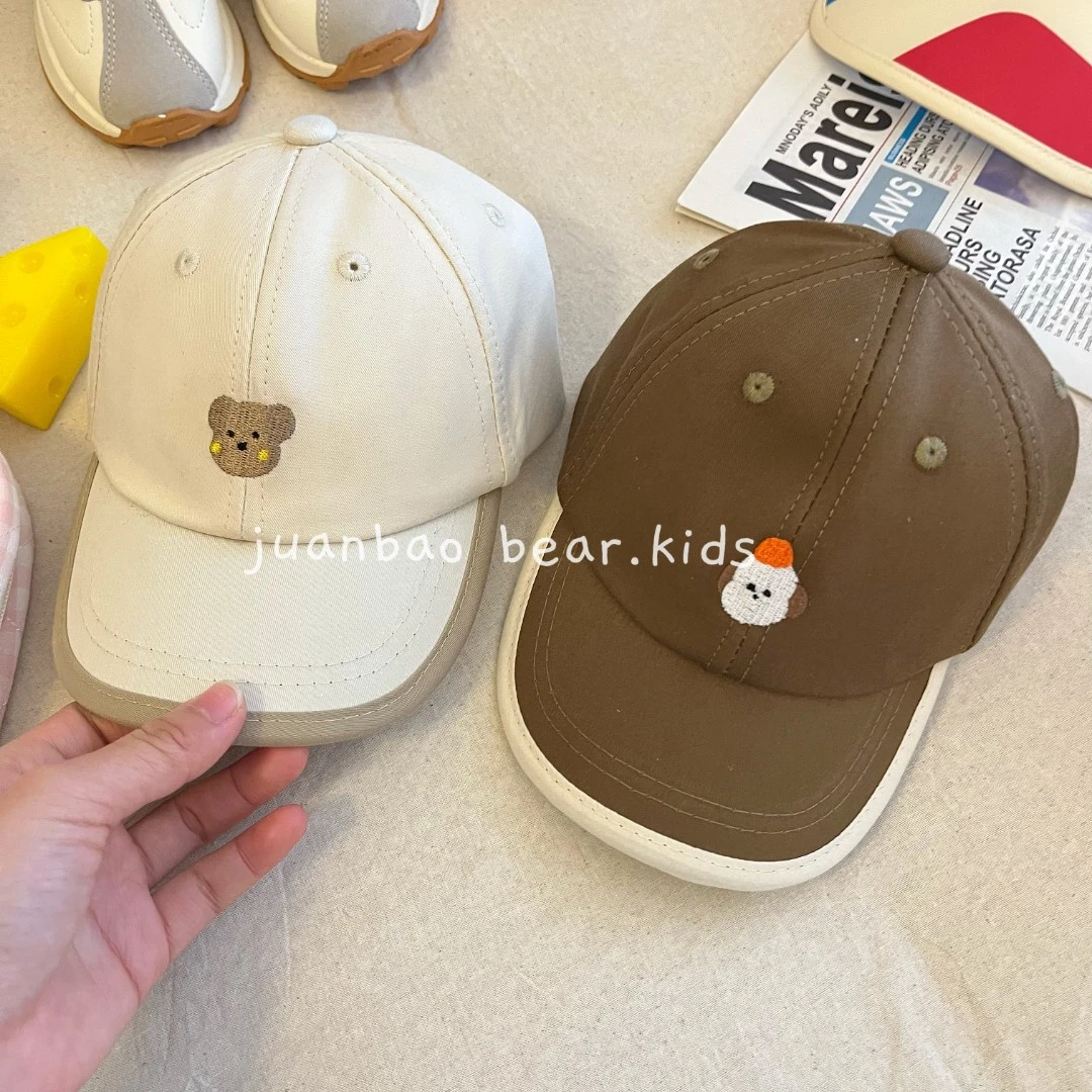 新款封边棒球帽薄款鸭舌帽中性圆顶百搭春夏出游韩版儿童遮阳帽
