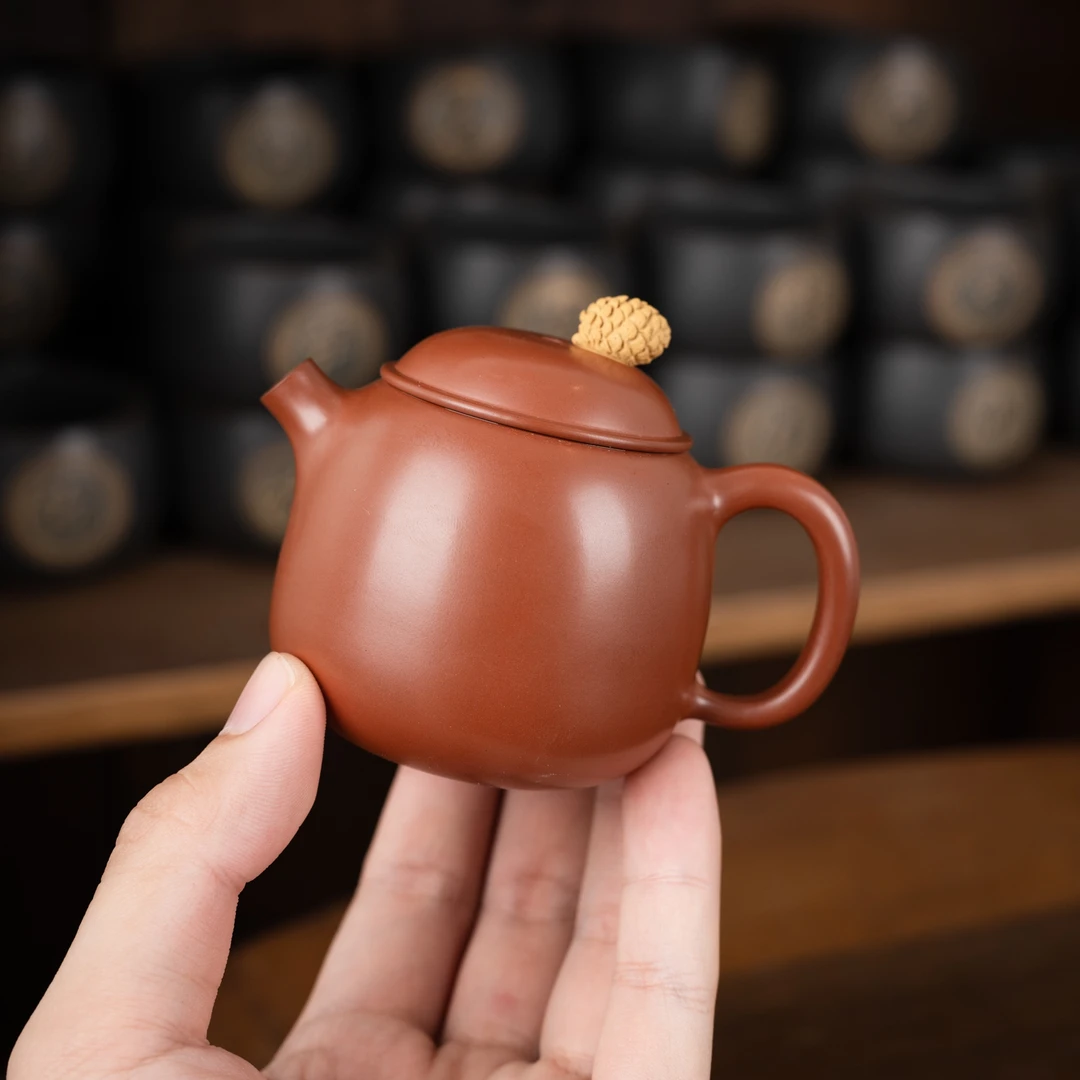 松果壶 120ml 市级杨阳作品 广西坭兴陶全手工茶具