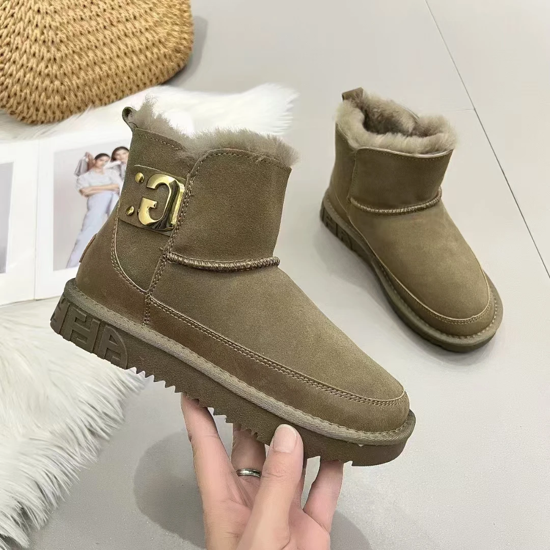 （296）2024年新款真皮真毛雪地靴