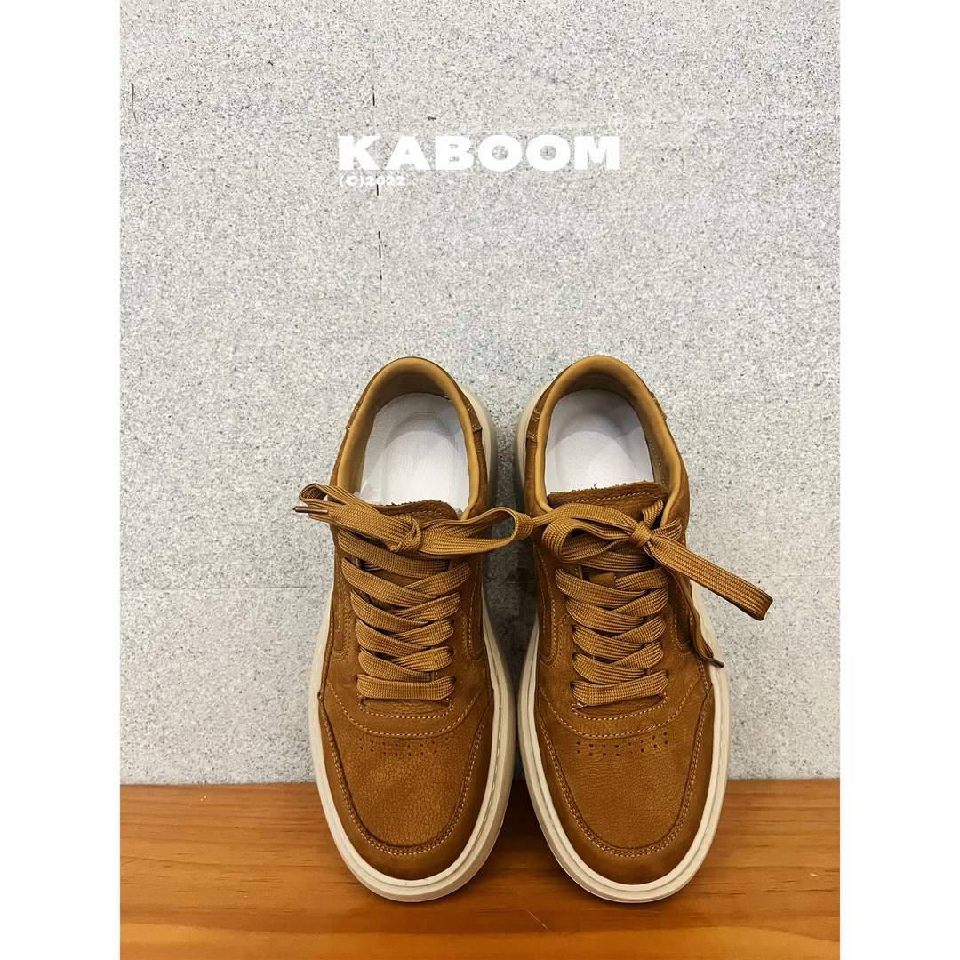 2024秋冬季新款牛皮板鞋1253简单休闲百搭日常男