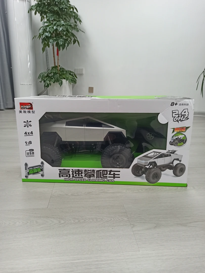 飞友之家专属/美致儿童遥控车高速四驱攀爬车可充电大号特斯拉男