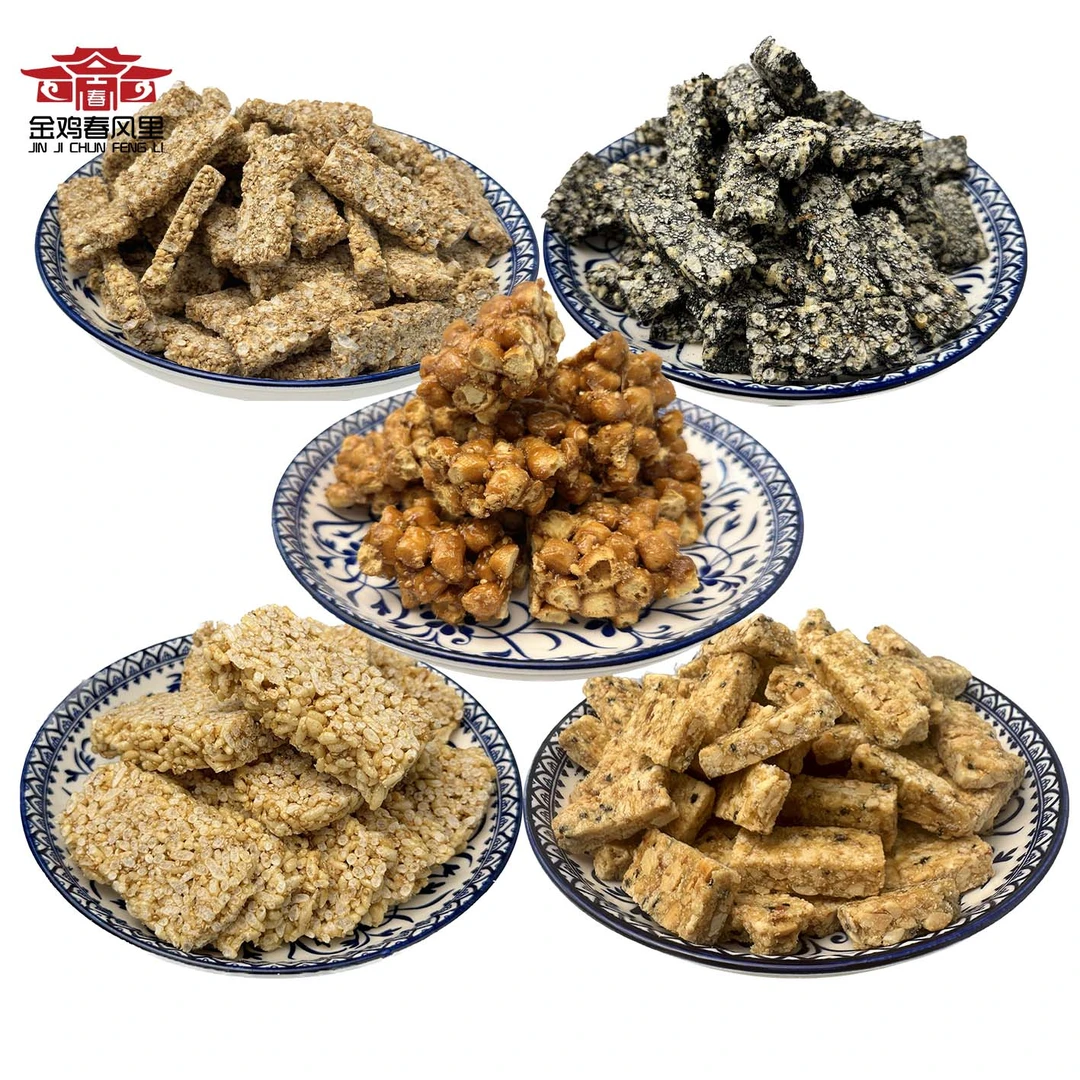 湖北荆州老式风味麦芽糖黄豆酥琪玛酥芝麻糖米子糖花生糖黑芝麻糖