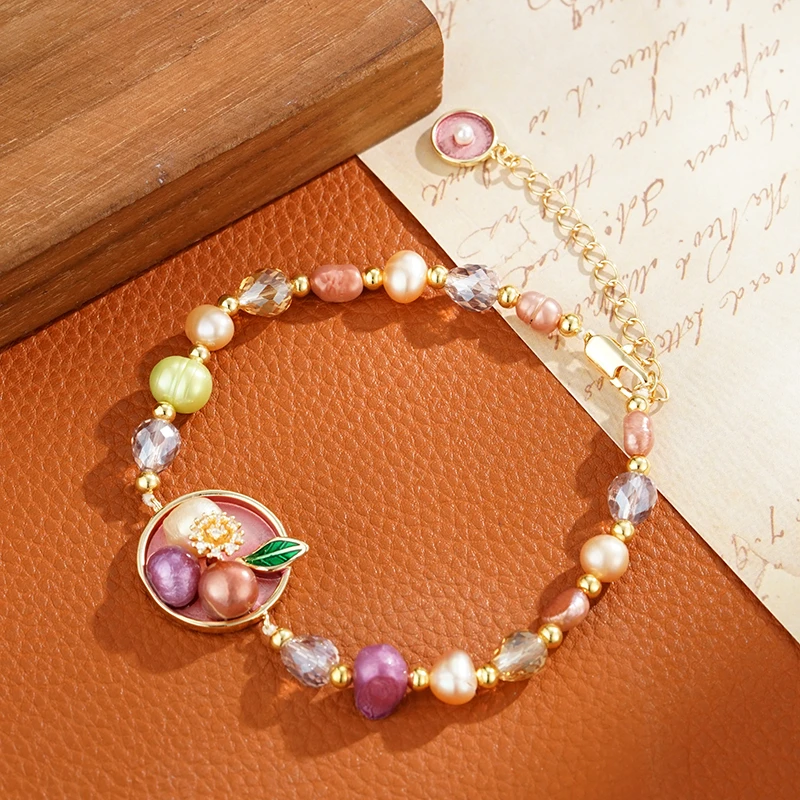 铜合金手链 1021-【莫奈印象】AILISI古风彩色设计师款手链