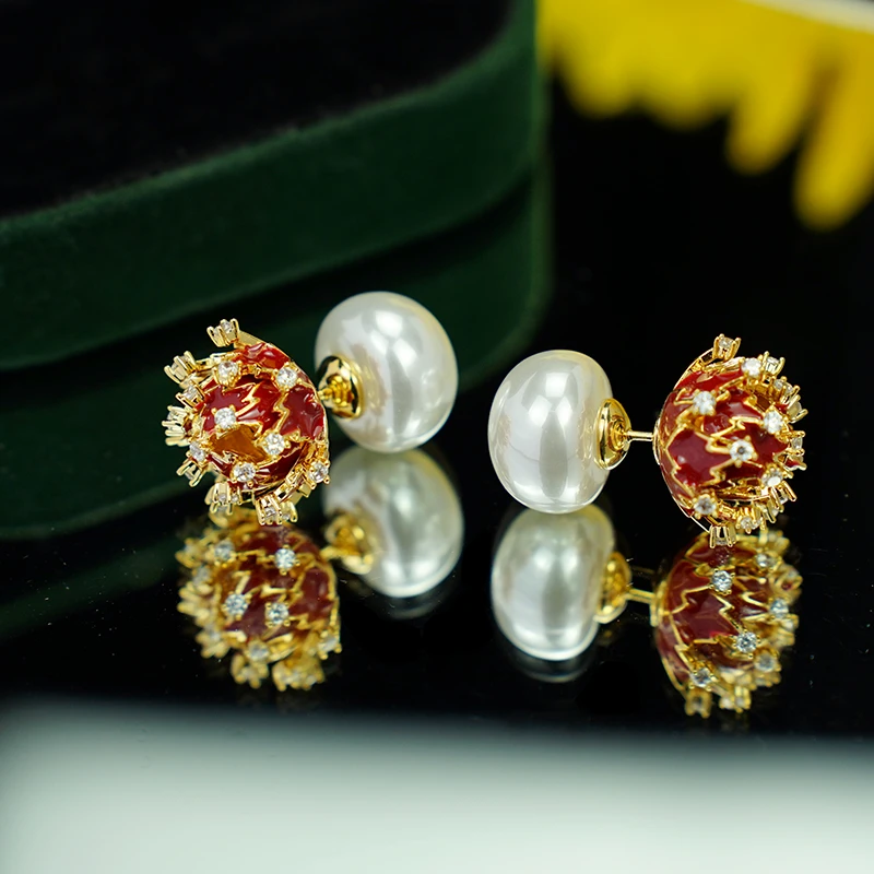 5612 轻奢气质花朵两戴时尚小众设计感高级耳钉