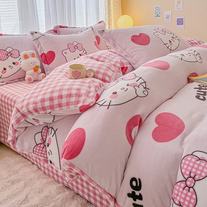 【301-400】牛奶绒被套二等品下架花型给别瑕疵介意慎拍直播间选花