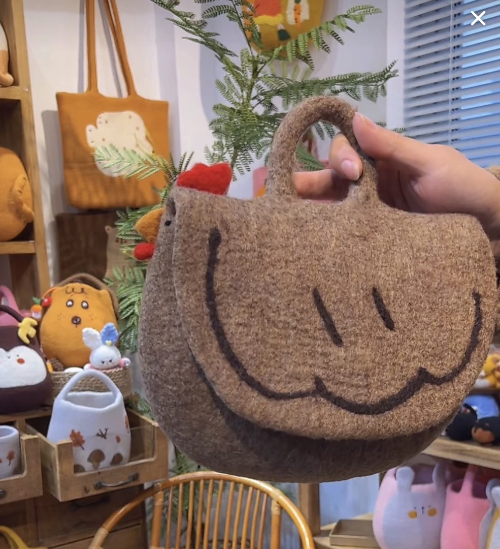 毛毡咕咕鸡斜挎包包