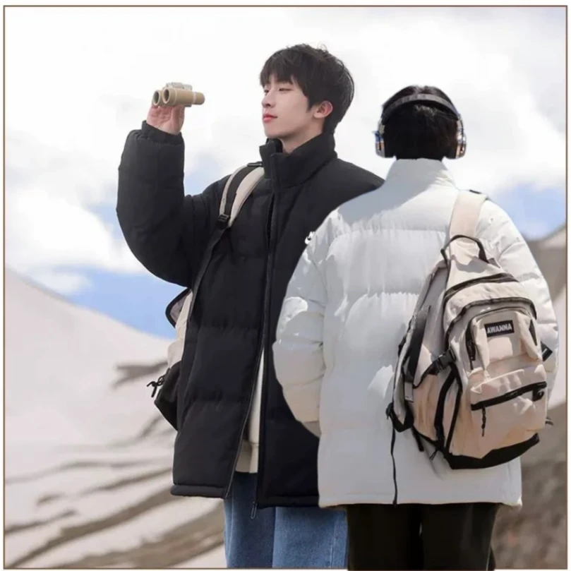 2024年冬季保暖加厚男女同款时尚简约潮流棉服