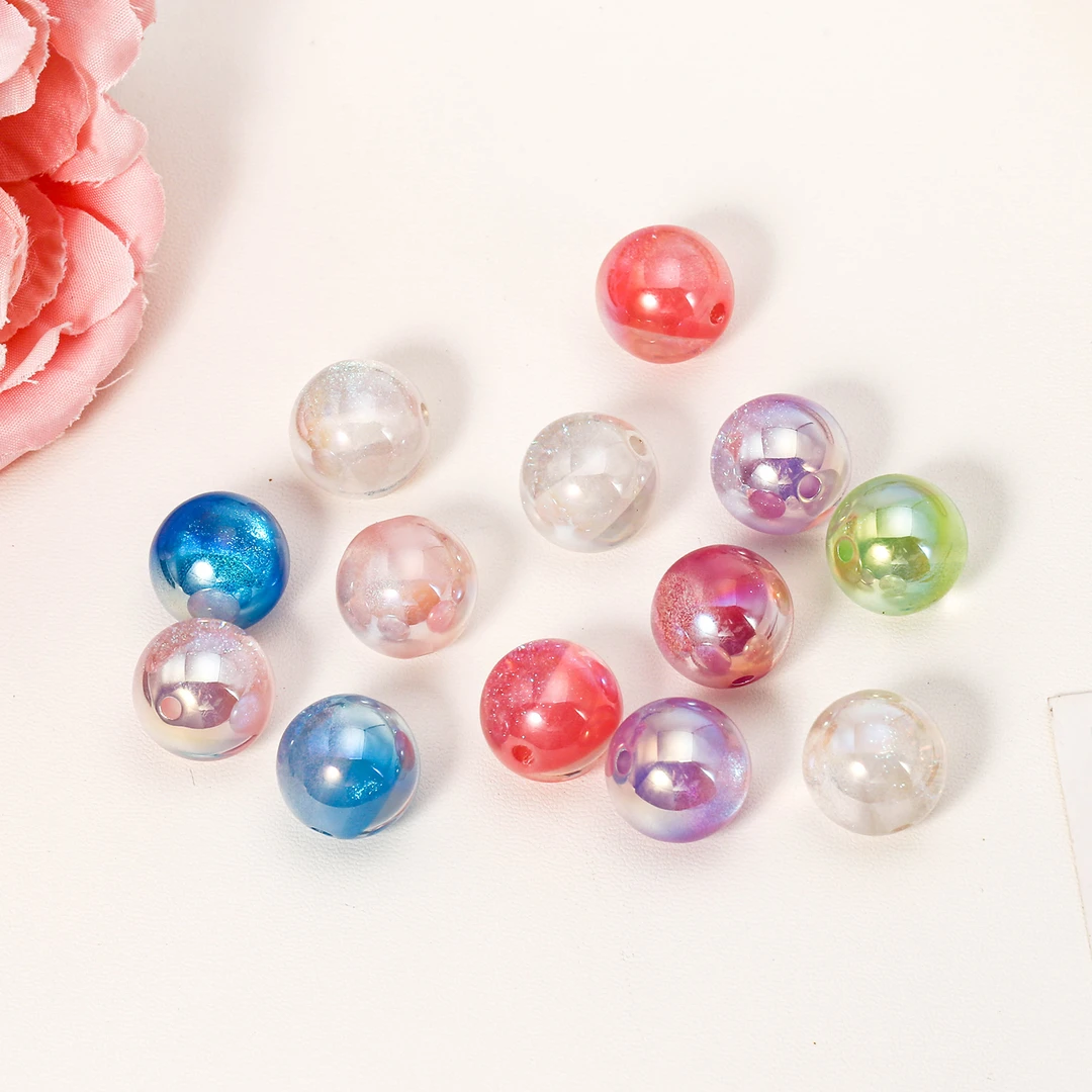 【海家】冰透人鱼猫眼8MM手工diy饰品配件时尚钥匙车挂