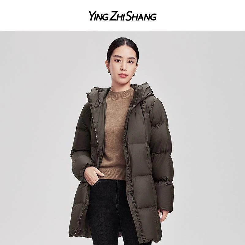 赢智尚冬季新款H型一手长两色羽绒外套ZR00117